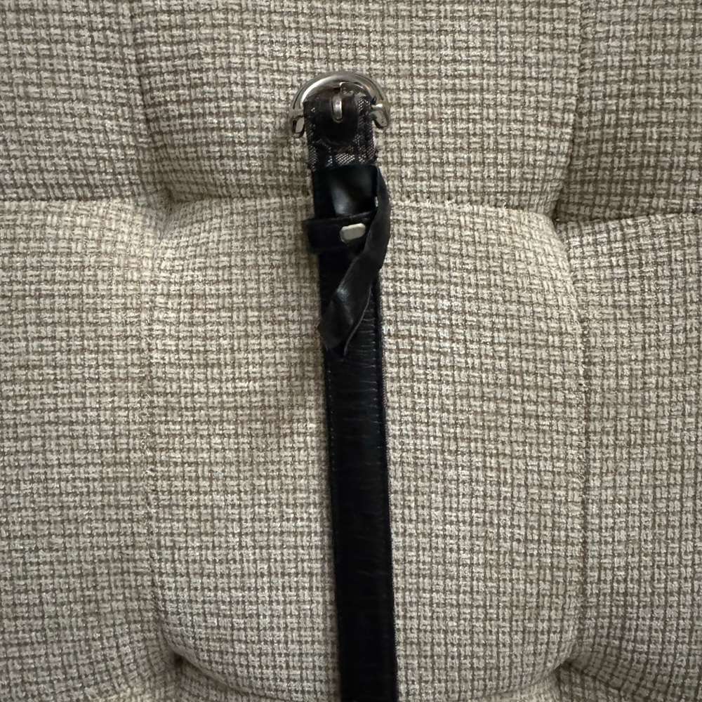 Coach Black and Gray Patterned Belt, Small size - Picture 6 of 8
